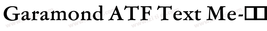 Garamond ATF Text Me字体转换